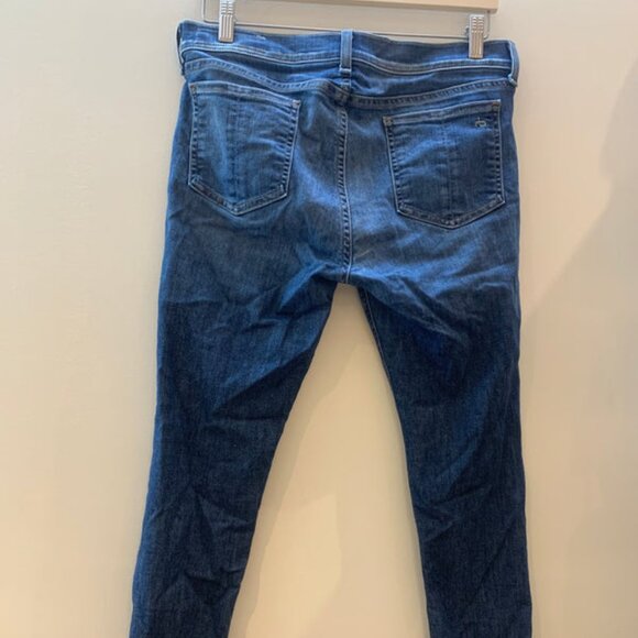 Rag & Bone Slim/Straight Denim Jeans Medium Wash Blue – Women’s Size 31 - Picture 3 of 9